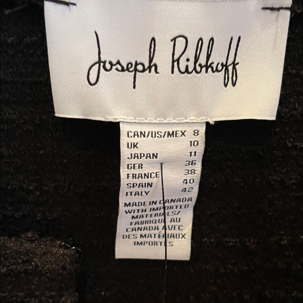 Joseph Ribkoff Black Pearl Button Jacket - Picture 2 of 5
